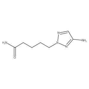5-(4-amino-2H-1,2,3-triazol-2-yl)pentanamide Structure