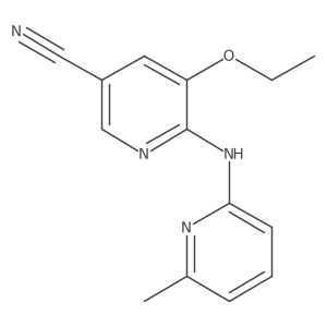 5-Ethoxy-6-(6-methyl-pyridin-2-ylamino)-nicotinonitrile结构式