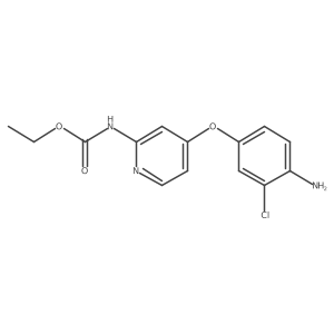 Ethyl (4-(4-amino-3-chlorophenoxy)pyridin-2-yl)carbamate结构式