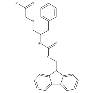 [(2S)-2-{[(9H-fluoren-9-ylmethoxy)carbonyl]amino}-3-phenylpropoxy]acetic acid结构式