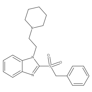 2-(benzylsulfonyl)-1-(2-(piperidin-1-yl)ethyl)-1H-benzo[d]imidazole Structure