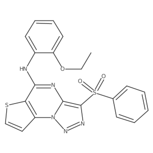 N-(2-ethoxyphenyl)-3-(phenylsulfonyl)thieno[2,3-e][1,2,3]triazolo[1,5-a]pyrimidin-5-amine Structure