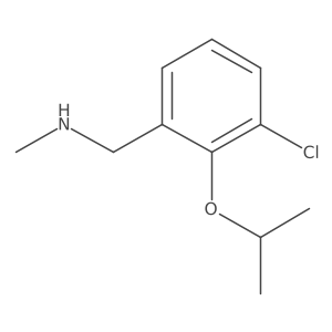 (3-Chloro-2-isopropoxy-benzyl)-methyl-amine Structure