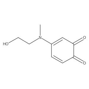 4-[(2-Hydroxyethyl)methylamino]-3,5-cyclohexadiene-1,2-dione结构式