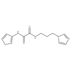 N1-(3-(1H-imidazol-1-yl)propyl)-N2-(isoxazol-3-yl)oxalamide Structure