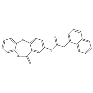 2-(naphthalen-1-yl)-N-(11-oxo-10,11-dihydrodibenzo[b,f][1,4]oxazepin-2-yl)acetamide结构式