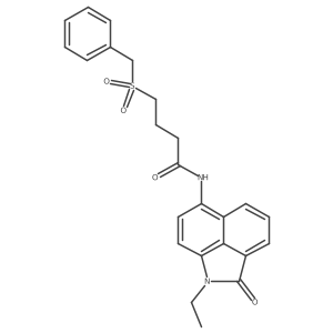 4-(benzylsulfonyl)-N-(1-ethyl-2-oxo-1,2-dihydrobenzo[cd]indol-6-yl)butanamide Structure