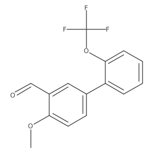 4-Methoxy-2a(2)-(trifluoromethoxy)[1,1a(2)-biphenyl]-3-carboxaldehyde结构式