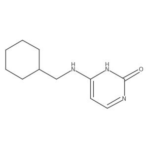 6-(cyclohexylmethylamino)-1H-pyrimidin-2-one结构式