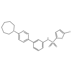 N-{3-[6-(azepan-1-yl)pyridazin-3-yl]phenyl}-5-chlorothiophene-2-sulfonamide Structure