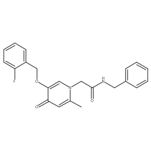 N-benzyl-2-(5-((2-fluorobenzyl)oxy)-2-methyl-4-oxopyridin-1(4H)-yl)acetamide Structure