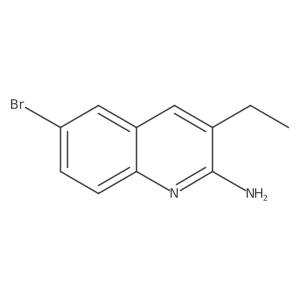 2-Amino-6-bromo-3-ethylquinoline Structure