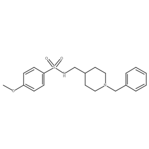 N-((1-benzylpiperidin-4-yl)methyl)-4-methoxybenzenesulfonamide Structure