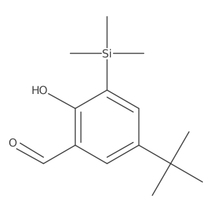 5-(1,1-Dimethylethyl)-2-hydroxy-3-(trimethylsilyl)benzaldehyde结构式