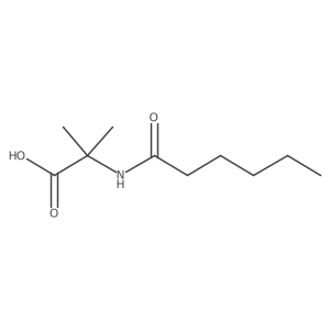 2-(Hexanoylamino)-2-methylpropionic acid结构式