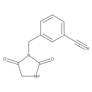 3-[(2,5-Dioxoimidazolidin-1-yl)methyl]benzonitrile Structure