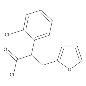 I+/--(2-Chlorophenyl)-2-furanpropanoyl chloride结构式