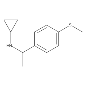 N-{1-[4-(Methylsulfanyl)phenyl]ethyl}cyclopropanamine结构式
