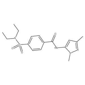4-(diethylsulfamoyl)-N-(1,3-dimethyl-1H-pyrazol-5-yl)benzamide结构式
