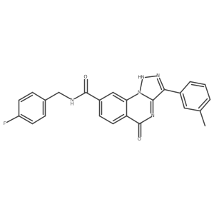 N-(4-fluorobenzyl)-3-(3-methylphenyl)-5-oxo-4,5-dihydro[1,2,3]triazolo[1,5-a]quinazoline-8-carboxamide Structure