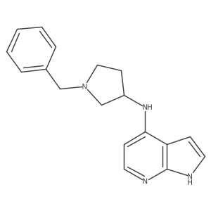 N-(1-benzylpyrrolidin-3-yl)-1H-pyrrolo[2,3-b]pyridin-4-amine Structure