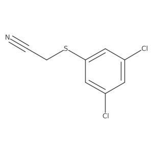 (3,5-Dichlorophenylthio)acetonitrile Structure