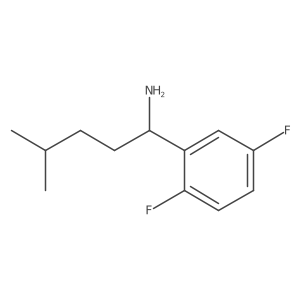 1-(2,5-Difluorophenyl)-4-methylpentan-1-amine结构式