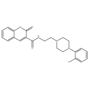 N-(2-(4-(2-fluorophenyl)piperazin-1-yl)ethyl)-2-oxo-2H-chromene-3-carboxamide结构式