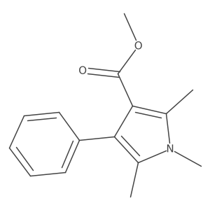 Methyl 1,2,5-trimethyl-4-phenyl-1H-pyrrole-3-carboxylate Structure