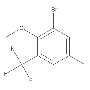 1-Bromo-5-iodo-2-methoxy-3-(trifluoromethyl)benzene Structure