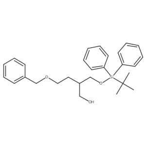 2-[[[(1,1-Dimethylethyl)diphenylsilyl]oxy]methyl]-4-(phenylmethoxy)-1-butanol结构式