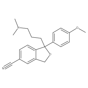 1-(3-(Dimethylamino)propyl)-1-(4-methoxyphenyl)-1,3-dihydro-5-isobenzofurancarbonitrile Structure