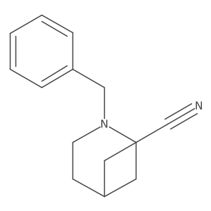 2-benzyl-2-azabicyclo[3.1.1]heptane-1-carbonitrile结构式