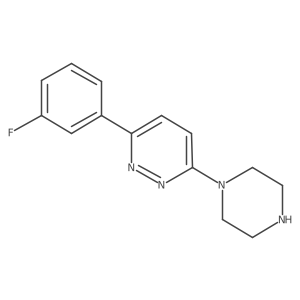 3-(3-Fluorophenyl)-6-piperazin-1-ylpyridazine结构式