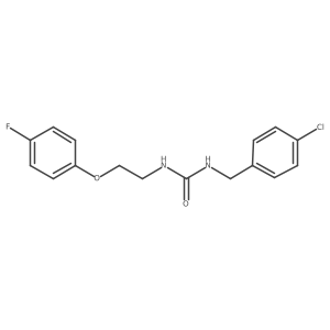 1-[(4-Chlorophenyl)methyl]-3-[2-(4-fluorophenoxy)ethyl]urea结构式