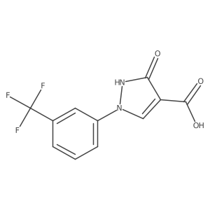 3-hydroxy-1-[3-(trifluoromethyl)phenyl]-1H-pyrazole-4-carboxylic acid Structure