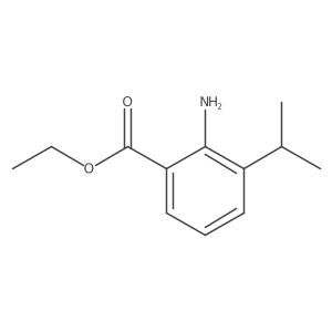 Ethyl 2-amino-3-(propan-2-yl)benzoate结构式