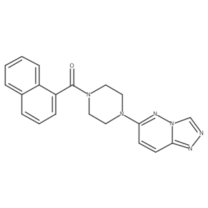 (4-([1,2,4]Triazolo[4,3-b]pyridazin-6-yl)piperazin-1-yl)(naphthalen-1-yl)methanone结构式
