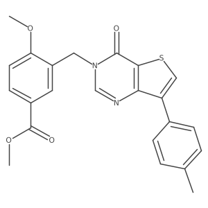 methyl 4-methoxy-3-((4-oxo-7-(p-tolyl)thieno[3,2-d]pyrimidin-3(4H)-yl)methyl)benzoate Structure