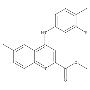 Methyl 4-[(3-fluoro-4-methylphenyl)amino]-6-methylquinoline-2-carboxylate Structure