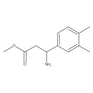 Methyl (R)-3-amino-3-(3,4-dimethylphenyl)propanoate结构式