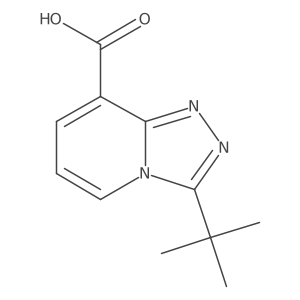 3-Tert-butyl-[1,2,4]triazolo[4,3-a]pyridine-8-carboxylic acid结构式