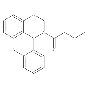 1-[1-(2-Fluorophenyl)-3,4-dihydro-2(1H)-isoquinolinyl]-1-butanone Structure