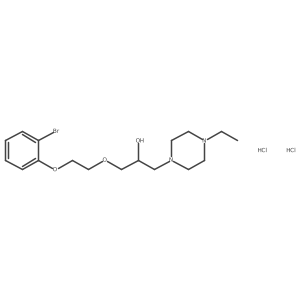 1-(2-(2-Bromophenoxy)ethoxy)-3-(4-ethylpiperazin-1-yl)propan-2-ol dihydrochloride Structure