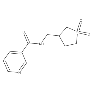 N-[(1,1-dioxo-1lambda6-thiolan-3-yl)methyl]pyridine-3-carboxamide结构式