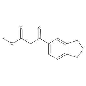 methyl 3-(2,3-dihydro-1H-inden-5-yl)-3-oxopropanoate结构式