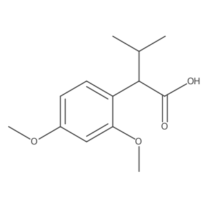 2-(2,4-Dimethoxyphenyl)-3-methylbutanoic acid Structure