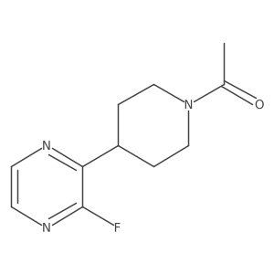 1-(4-(3-Fluoropyrazin-2-yl)piperidin-1-yl)ethanone Structure