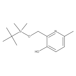 2-({[(1,1-Dimethylethyl)(dimethyl)silyl]oxy}methyl)-6-methyl-3-pyridinol结构式