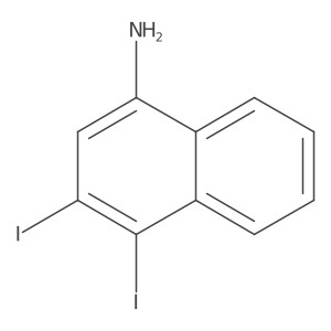 3,4-Diiodo-1-naphthalenamine Structure